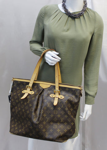 LOUIS VUITTON Monogram Canvas Palermo GM Tote Shoulder Bag