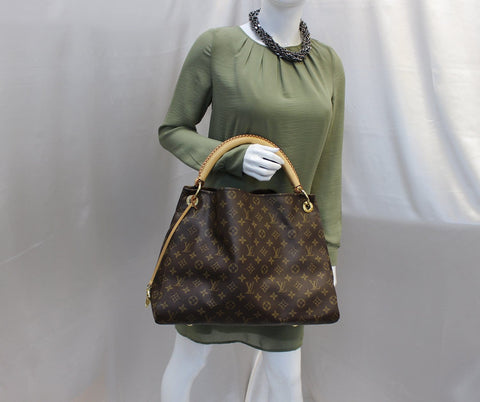 LOUIS VUITTON Monogram Canvas Artsy MM Hobo Shoulder Bag