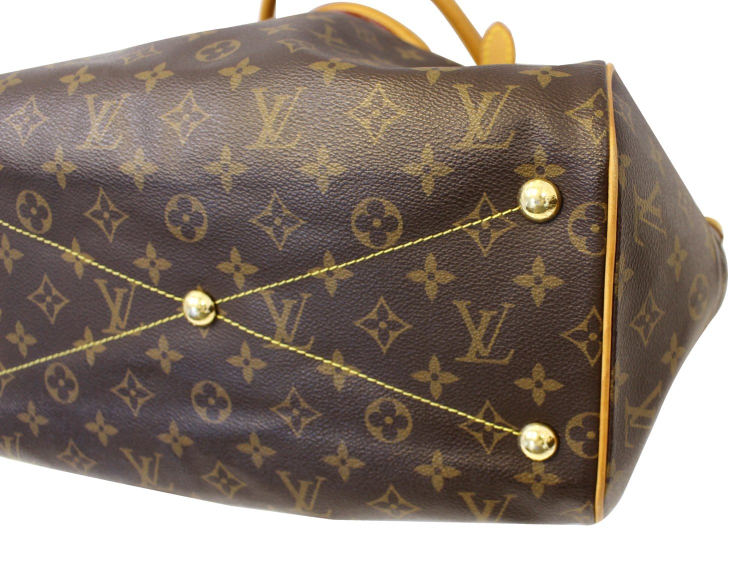 Tivoli leather handbag Louis Vuitton Brown in Leather - 28713249