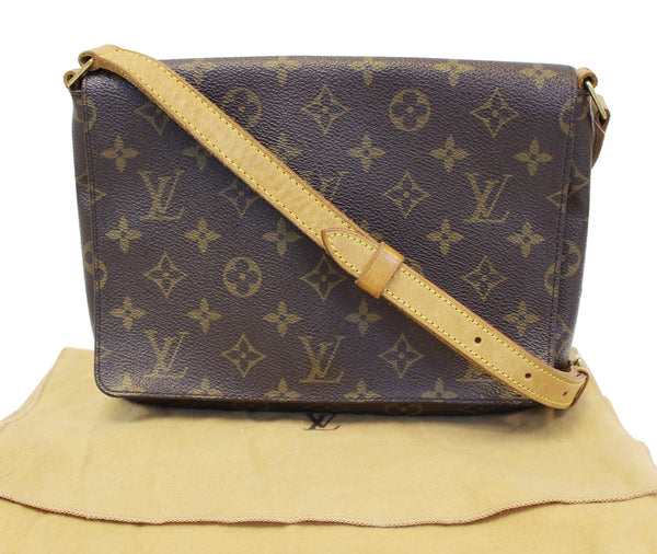 LOUIS VUITTON Monogram Canvas Musette Tango Shoulder Crossbody Bag