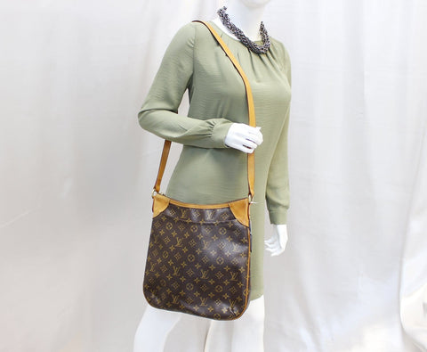 LOUIS VUITTON Monogram Canvas Odeon MM Crossbody Bag