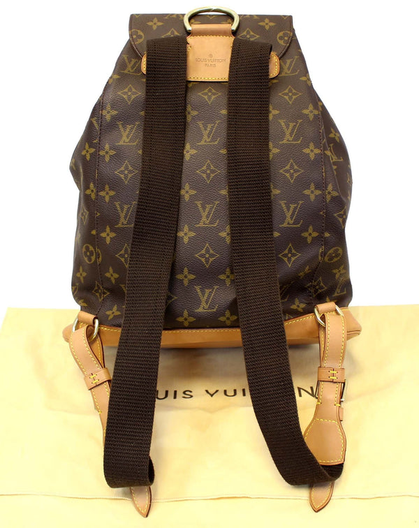 LOUIS VUITTON Backpack Bag Monogram Brown Montsouris GM