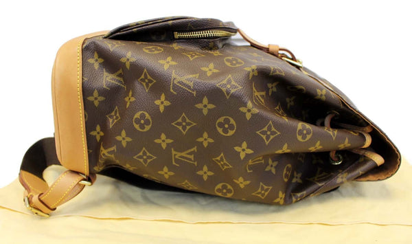 LOUIS VUITTON Backpack Bag Monogram Brown Montsouris GM