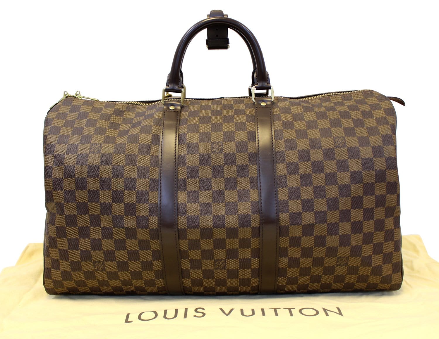 Louis Vuitton Keepall - Lv Damier Ebene Travel Bag