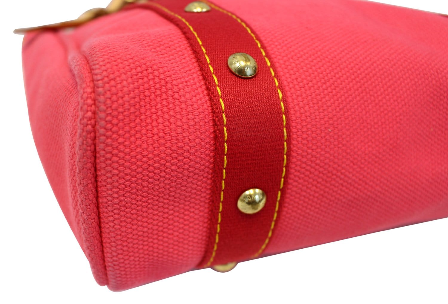 Louis Vuitton Antigua Cabas Red Canvas Shoulder Bag PM Louis