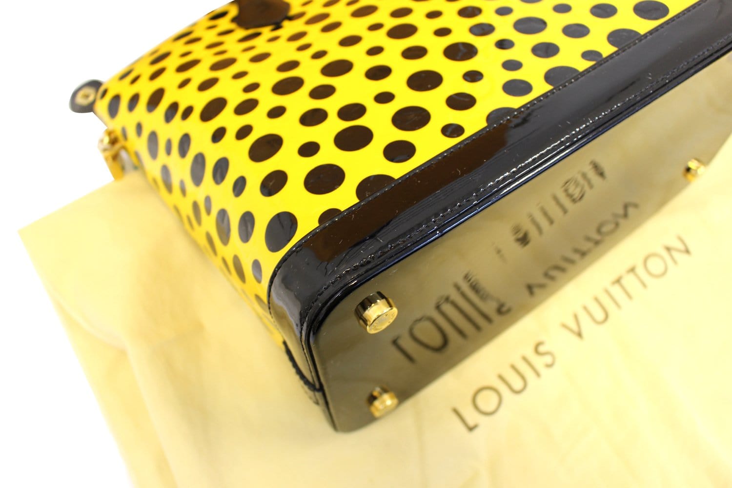 Louis Vuitton x Yayoi Kusama Vivienne Key Ring Yellow/Black in