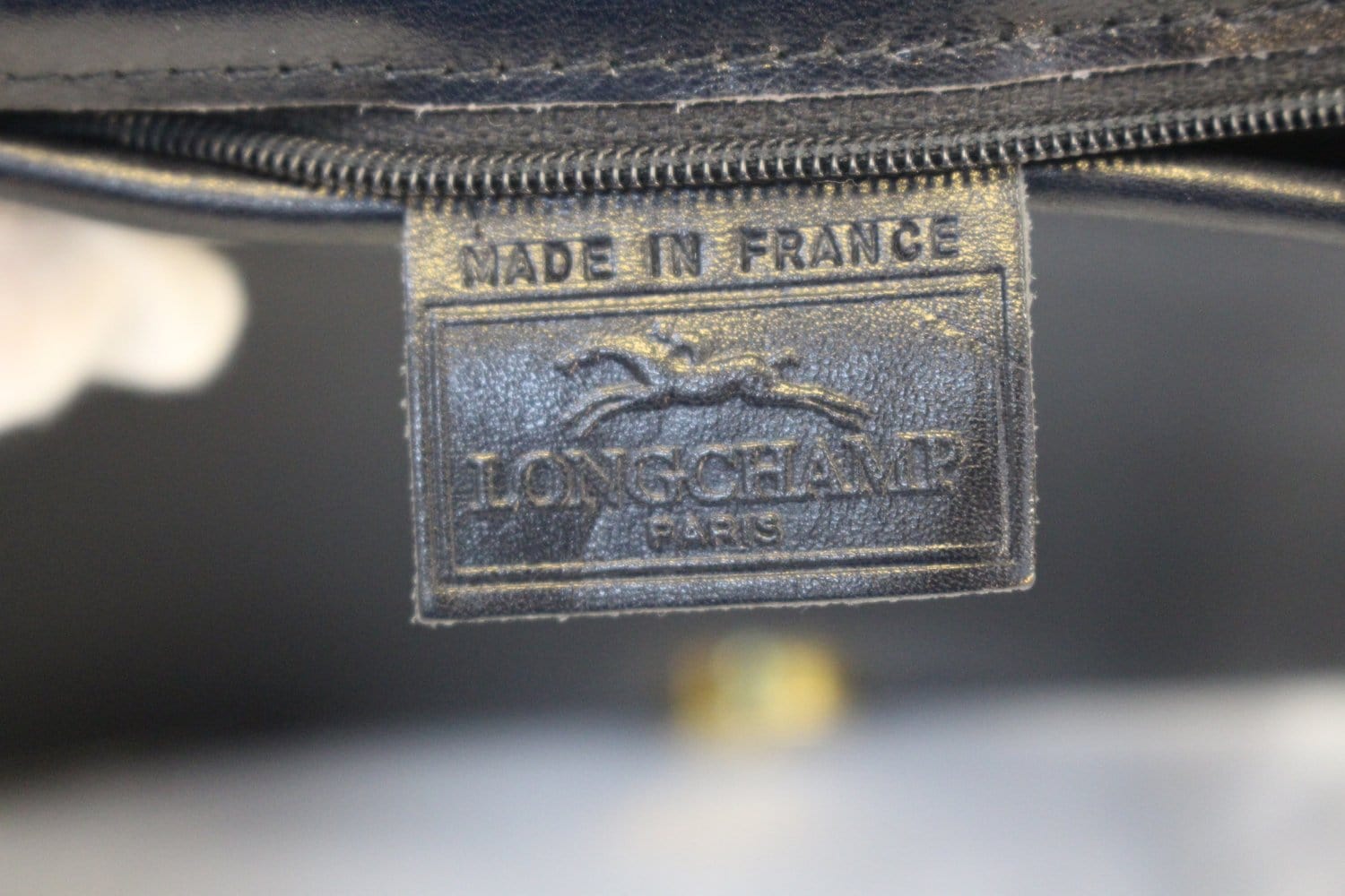 A Vintage Longchamp Leather Crossbody Bag