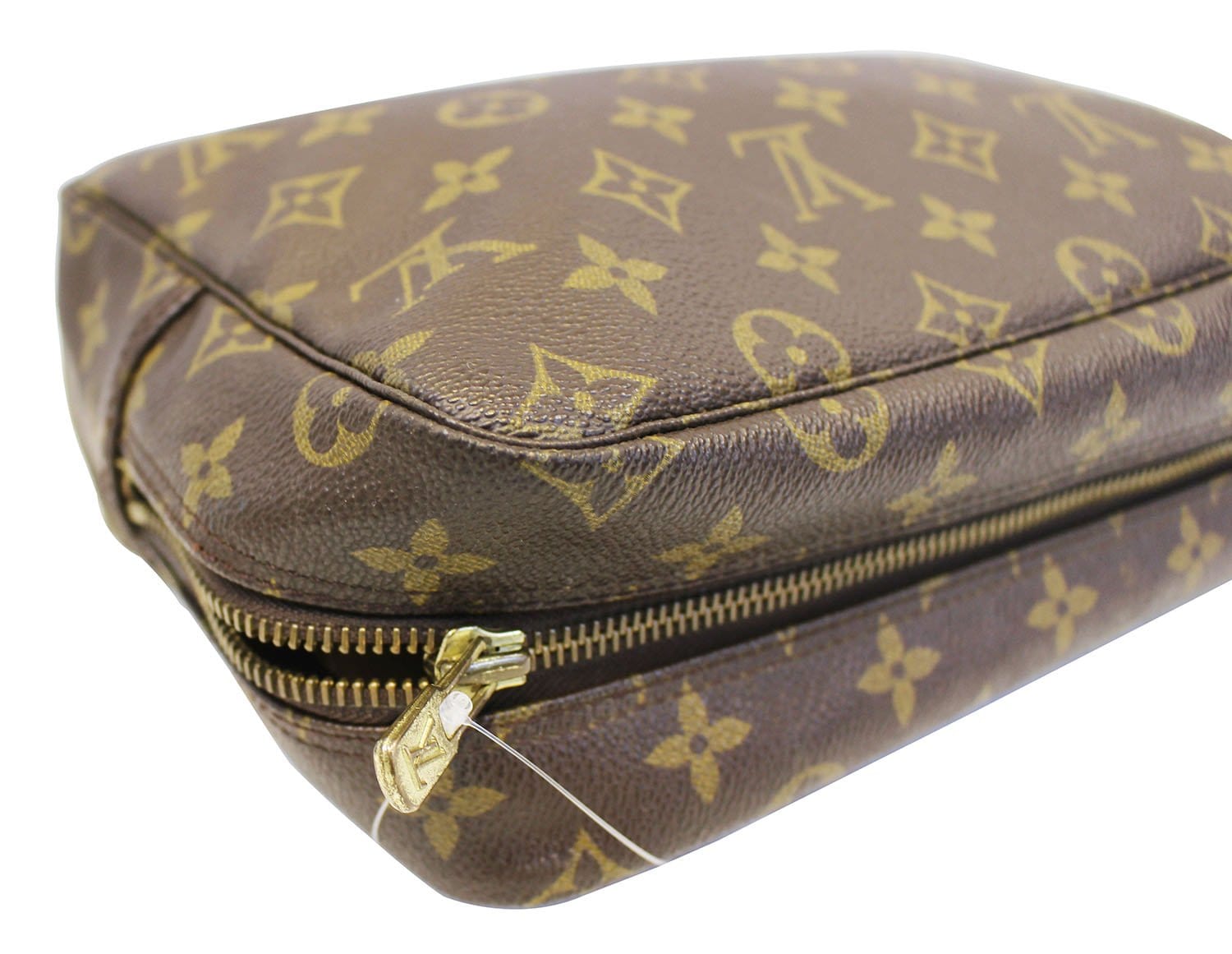 Louis Vuitton Trousse Makeup Brown Canvas Clutch Bag (Pre-Owned)
