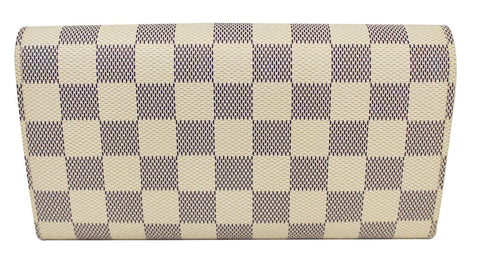 LOUIS VUITTON Damier Azur Canvas Sarah Wallet