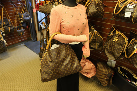 LOUIS VUITTON Artsy Handbag MM Monogram Canvas Tote