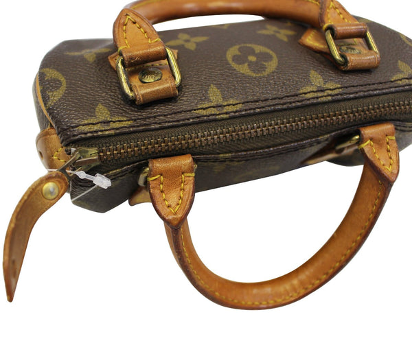 LOUIS VUITTON Monogram Canvas Mini Speedy Satchel Handbag