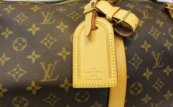 LOUIS VUITTON Monogram Keepall Bandouliere 55 Boston Bag