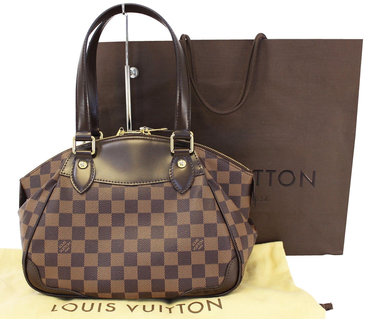 Louis Vuitton Discontinued Damier Ebene Verona PM Bowler Shoulder