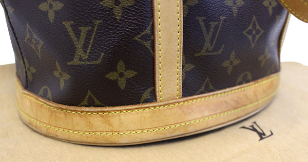 LOUIS VUITTON Monogram Brown Bucket GM Shoulder Bag