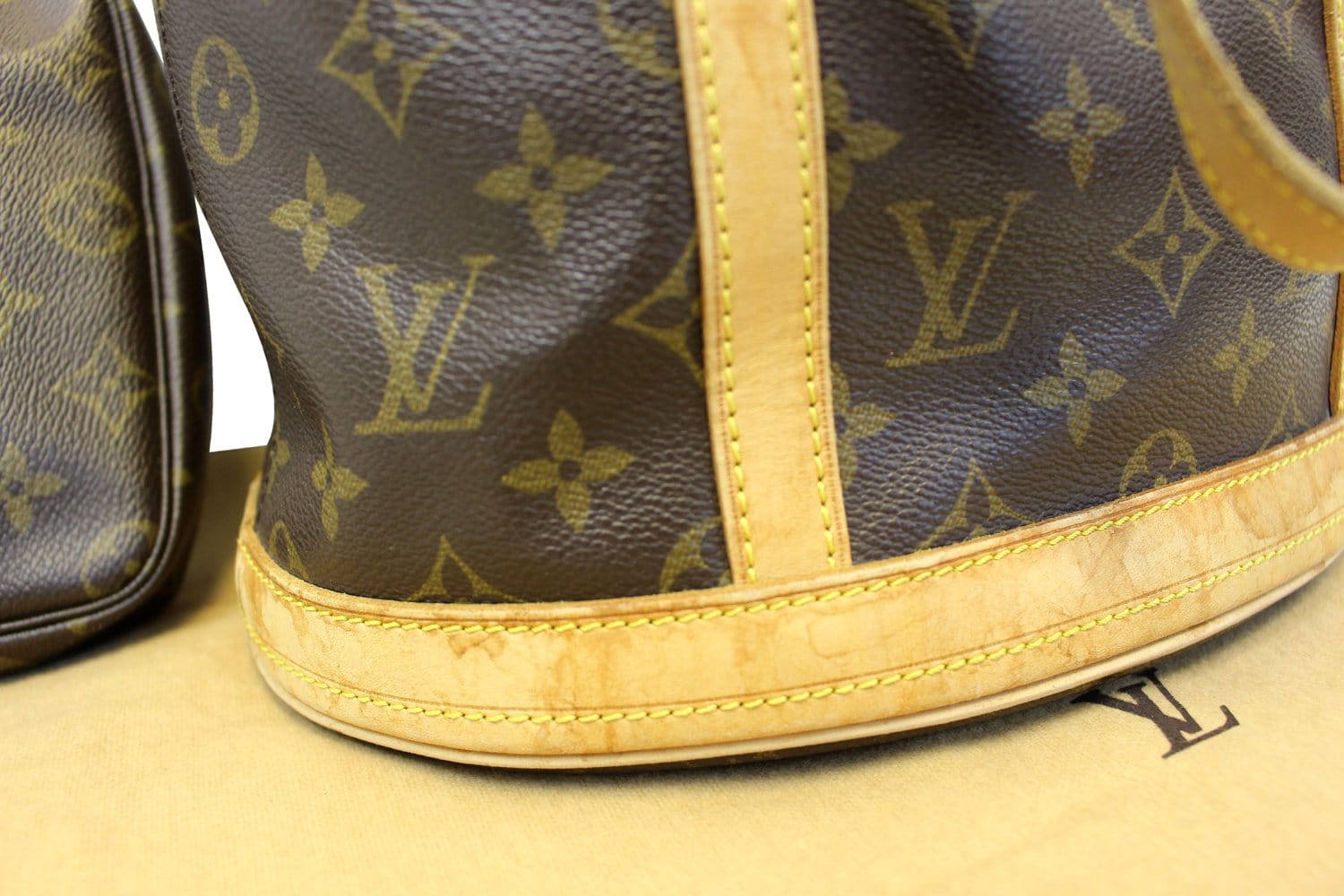 Louis Vuitton Brown Monogram Leather Glace Bobby Shoulder Bag with monogram  at 1stDibs