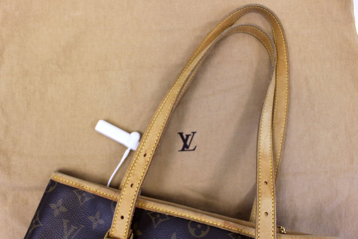 LOUIS VUITTON Monogram Brown Bucket GM Shoulder Bag