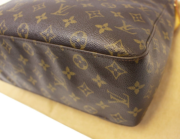 LOUIS VUITTON Used Shoulder Bag Monogram Canvas Looping GM