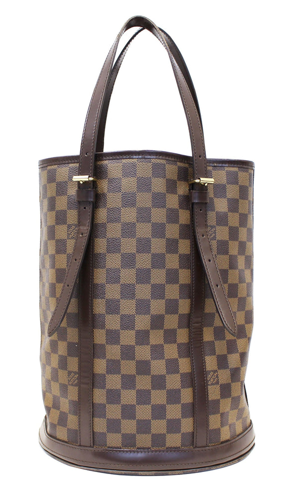 LOUIS VUITTON Damier Ebene Bucket GM Shoulder Bag