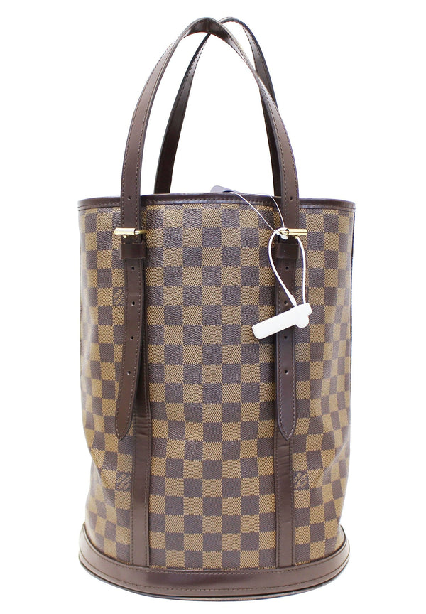 LOUIS VUITTON Damier Ebene Bucket GM Shoulder Bag