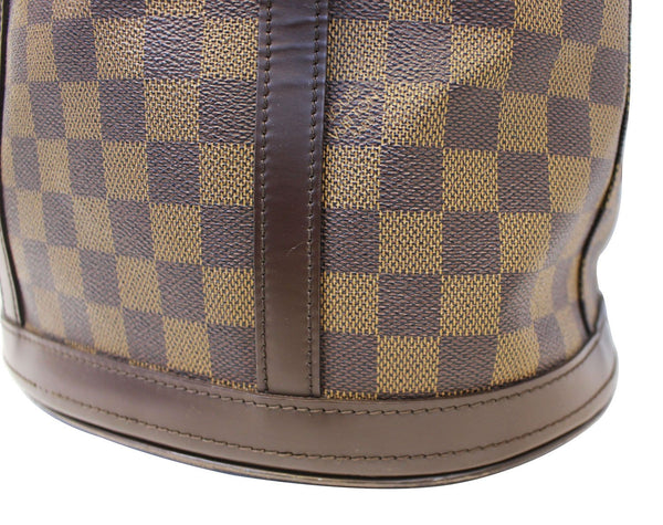 LOUIS VUITTON Damier Ebene Bucket GM Shoulder Bag