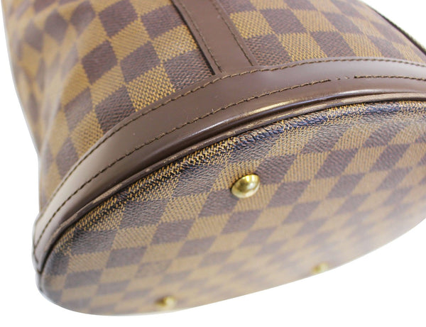 LOUIS VUITTON Damier Ebene Bucket GM Shoulder Bag