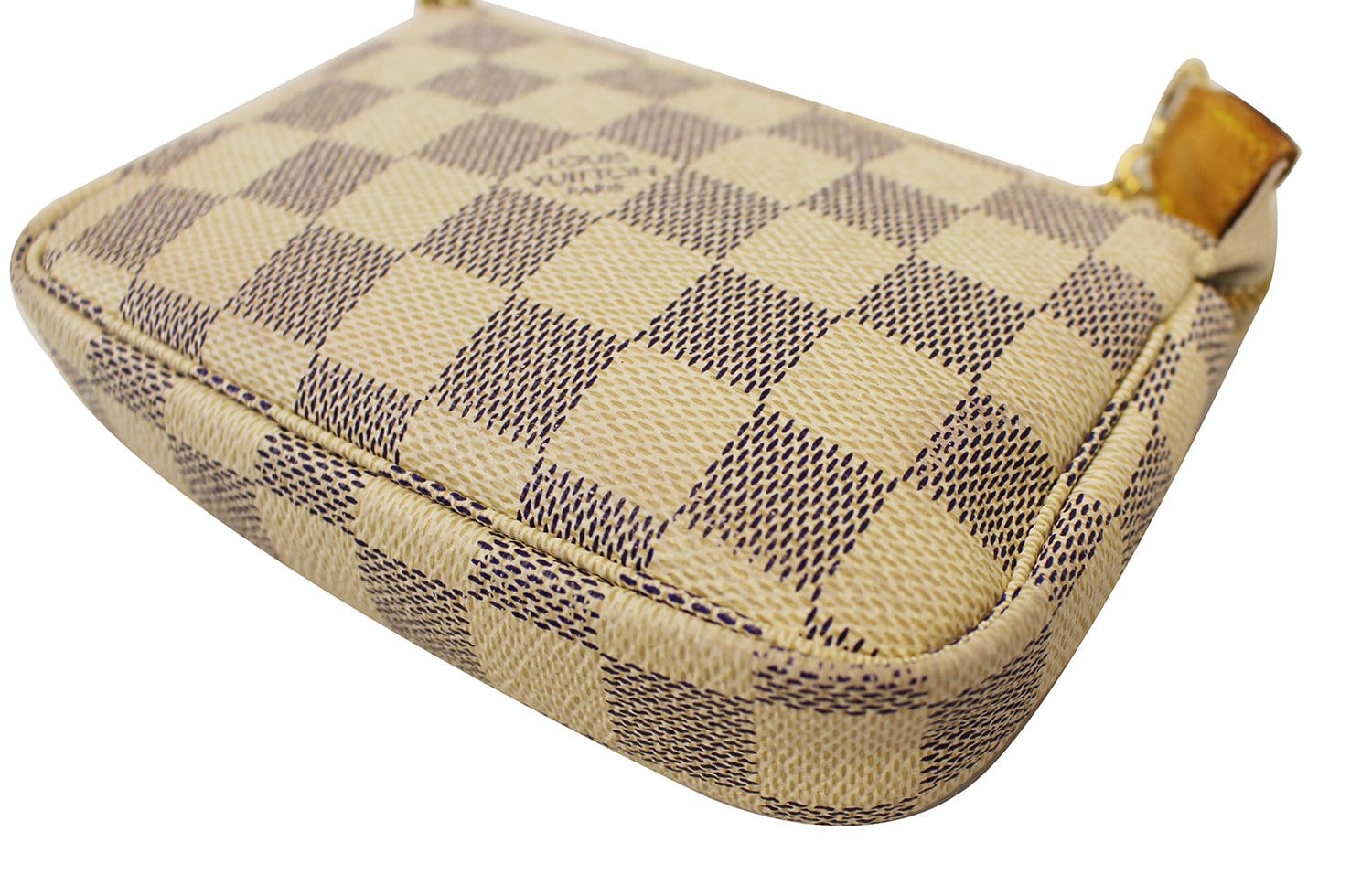 Louis Vuitton Damier Azur Mini Pochette Accessoires St Barth Wristlet Bag  74lvs630