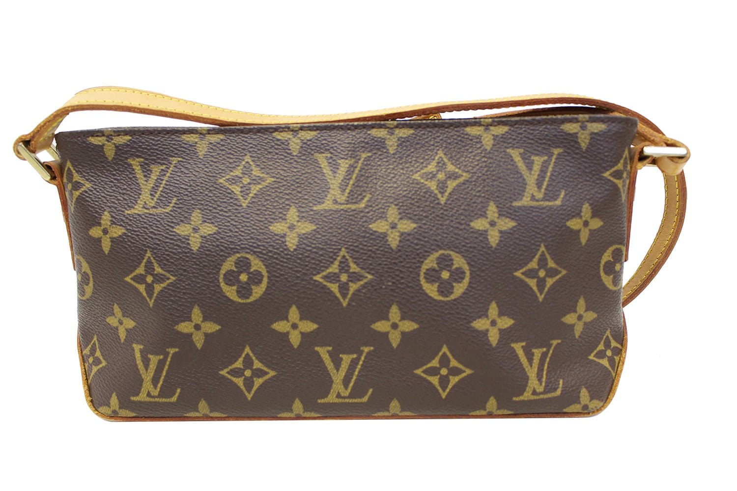 Auth Louis Vuitton Monogram Trotteur Shoulder Bag Crossbody Bag