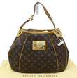 LOUIS VUITTON Monogram Galliera PM Brown Shoulder Handbag