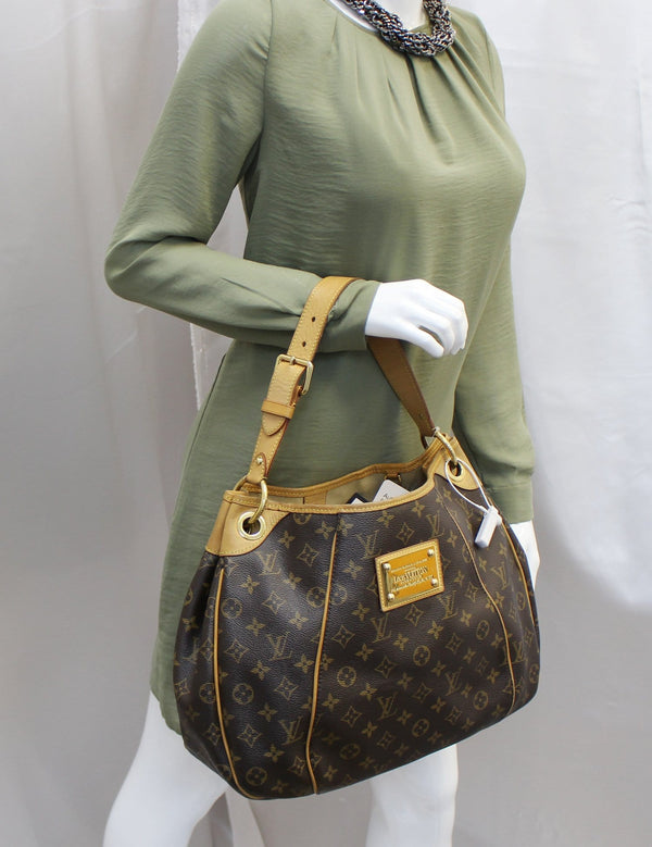 LOUIS VUITTON Monogram Galliera PM Brown Shoulder Handbag