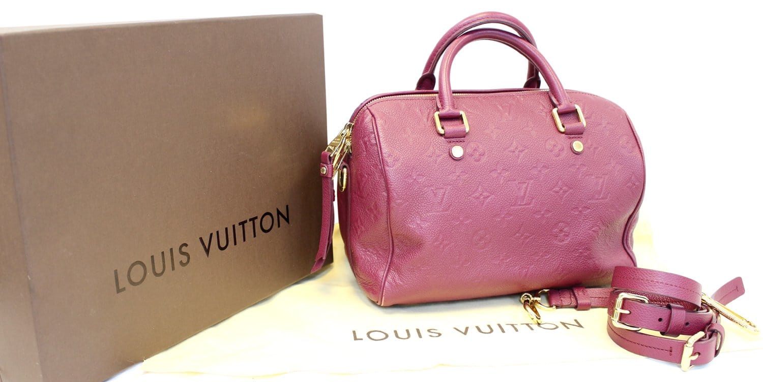 M58947 Louis Vuitton Monogram Empreinte Speedy Bandoulière 25 Handbag
