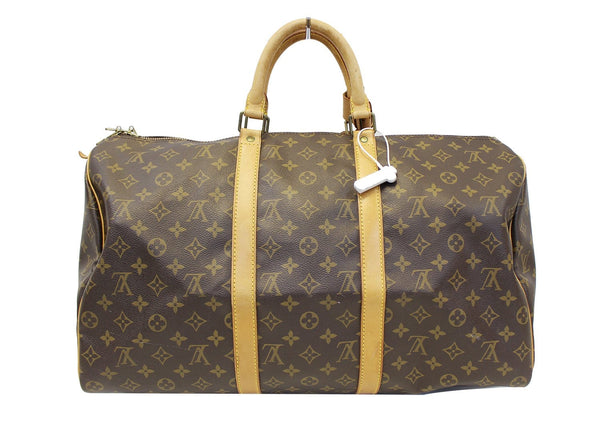 LOUIS VUITTON Monogram Canvas Keepall 50 Travel Bag