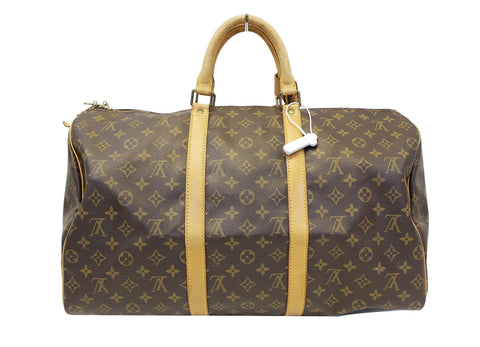 LOUIS VUITTON Monogram Canvas Keepall 50 Travel Bag