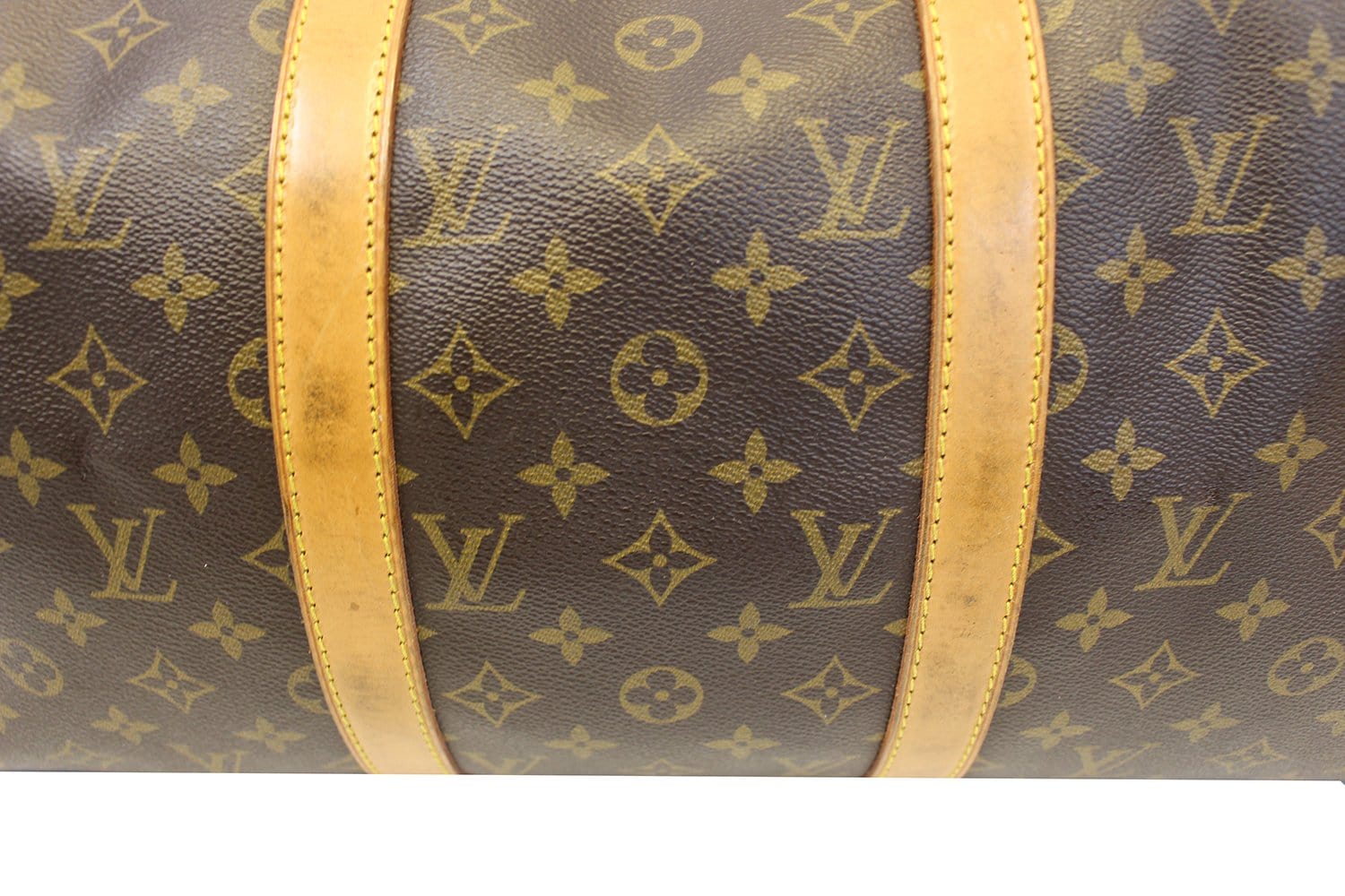 1989 Louis Vuitton Hand-painted Paper Plane$ Monogram Coated Canvas Keepall  50 at 1stDibs