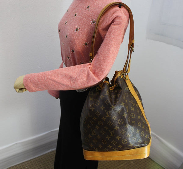 LOUIS VUITTON Monogram Canvas Large Noe Shoulder Bag