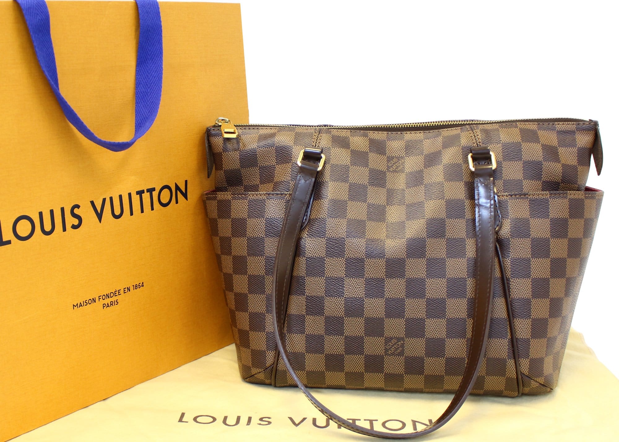 Louis Vuitton Damier Ebene Totally PM N41282 Brown Cloth ref