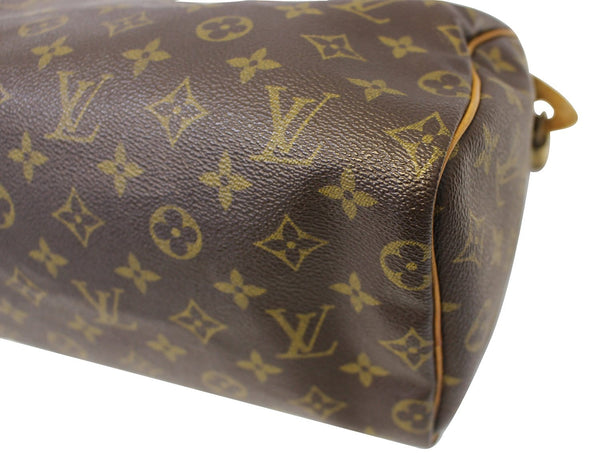 LOUIS VUITTON Monogram Canvas Speedy 25 Brown Satchel Bag