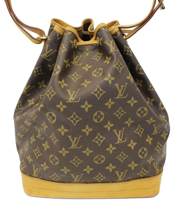 LOUIS VUITTON Monogram Canvas Large Noe Brown Shoulder Bag