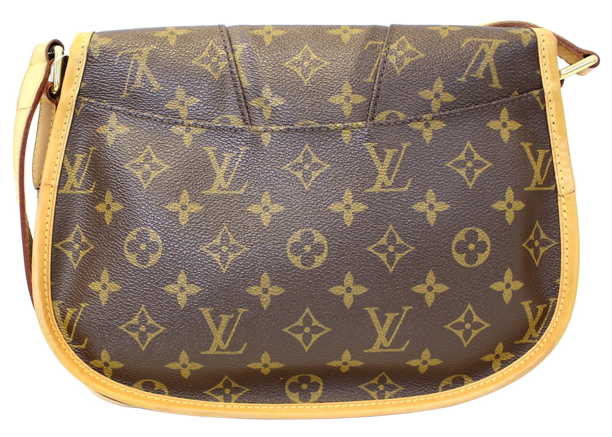 Louis Vuitton Brown Monogram Menilmontant PM Leather Cloth ref