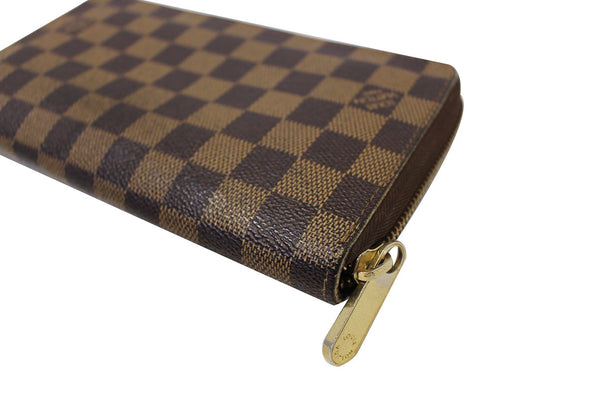 LOUIS VUITTON Damier Ebene Zippy Long Wallet