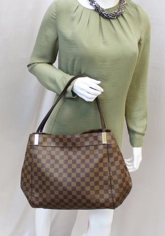 LOUIS VUITTON Damier Ebene Marylebone GM Shoulder Handbag