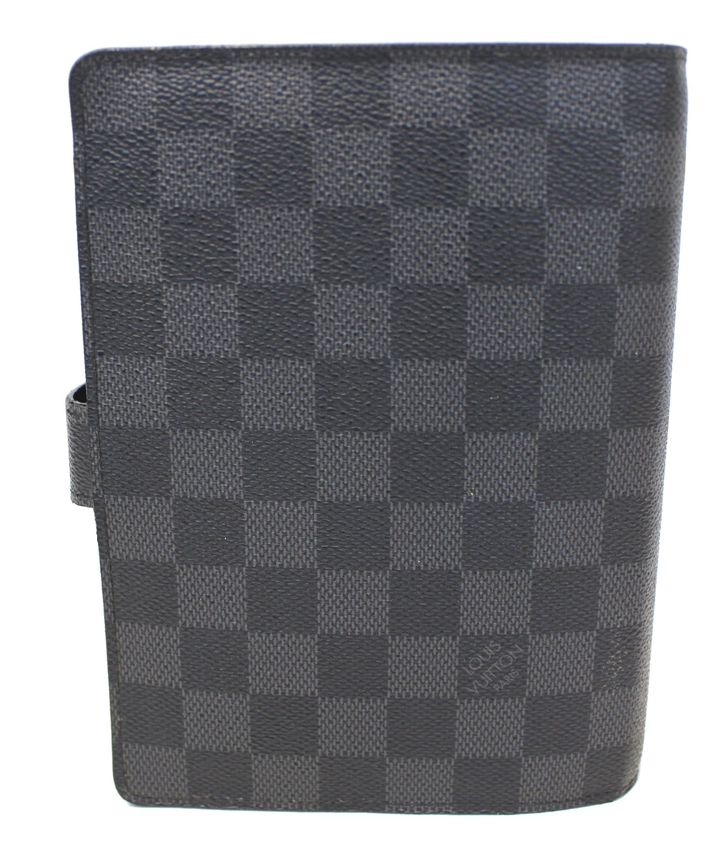 Louis Vuitton Black Damier Graphite Agenda MM Desk Folder 1115lv22