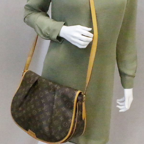 LOUIS VUITTON Monogram Canvas Menilmontant MM Crossbody Bag