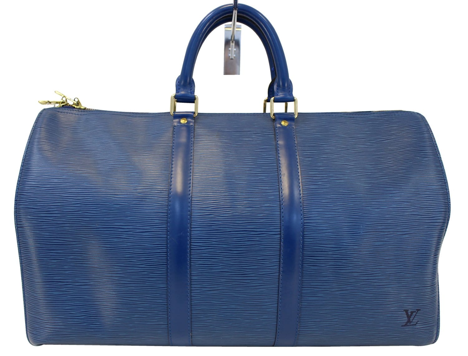 LOUIS VUITTON Keepall 45 Travel Hand Bag Epi Leather Blue France M42975  72MK297