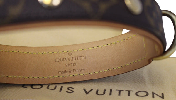 LOUIS VUITTON Monogram Canvas Collier Baxter MM Lead Dog Collar