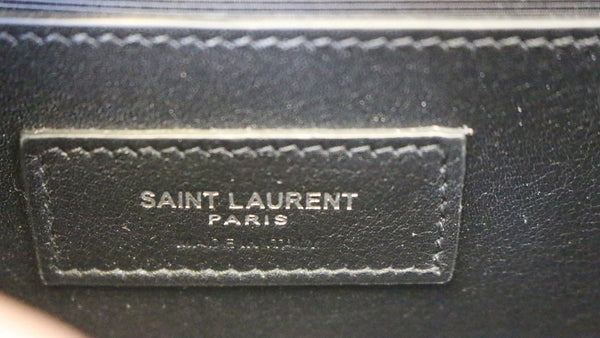 YVES SAINT LAURENT Kate Black Leather Clutch