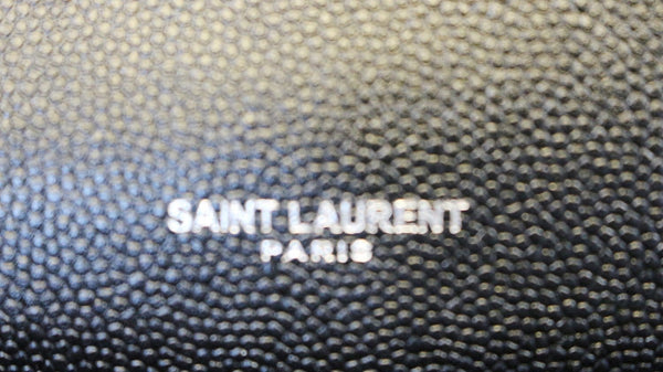 YVES SAINT LAURENT Kate Black Leather Medium Chian Clutch Crossbody Bag