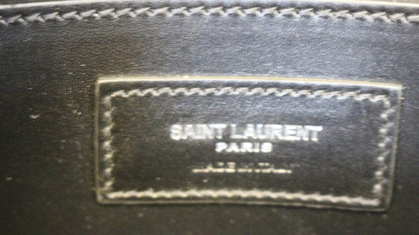 YVES SAINT LAURENT Kate Black Leather Chian Clutch Crossbody Bag