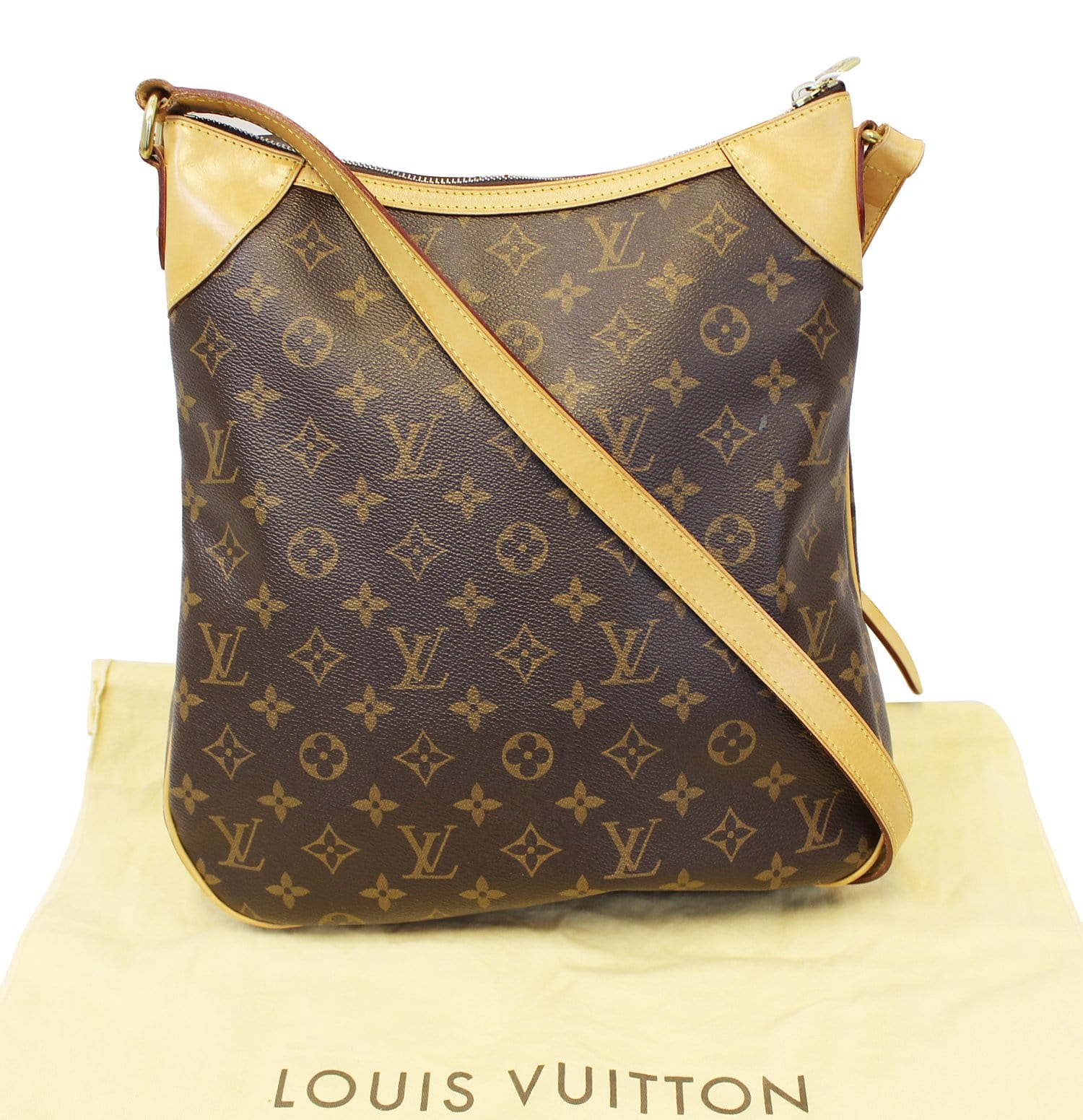 Louis Vuitton Odeon Handbag Monogram Canvas MM Brown 2159431