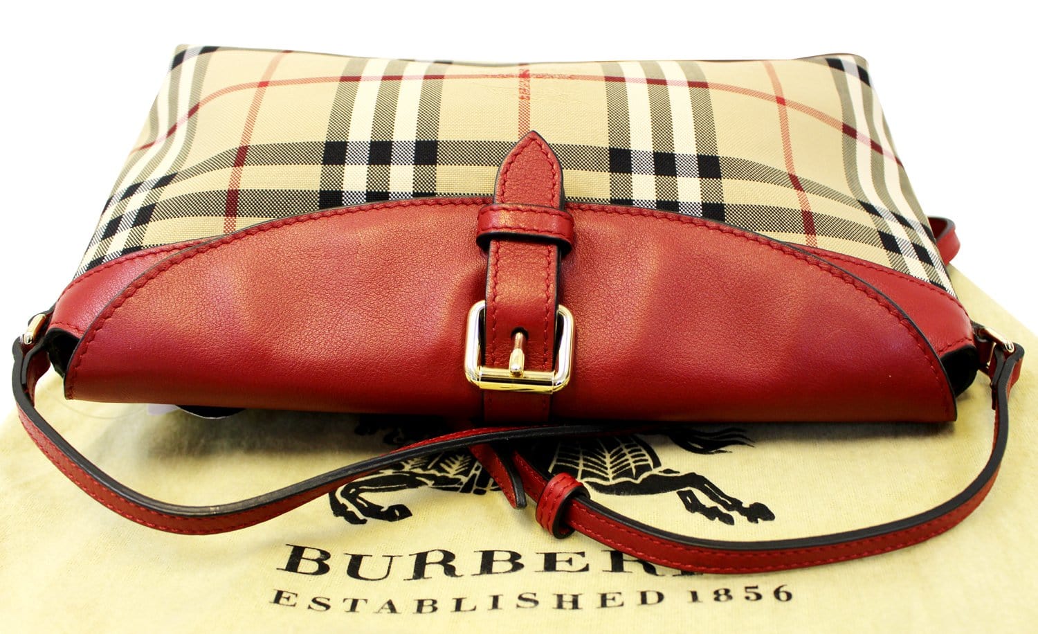 Burberry Horseferry Canvas Crossbody Bag