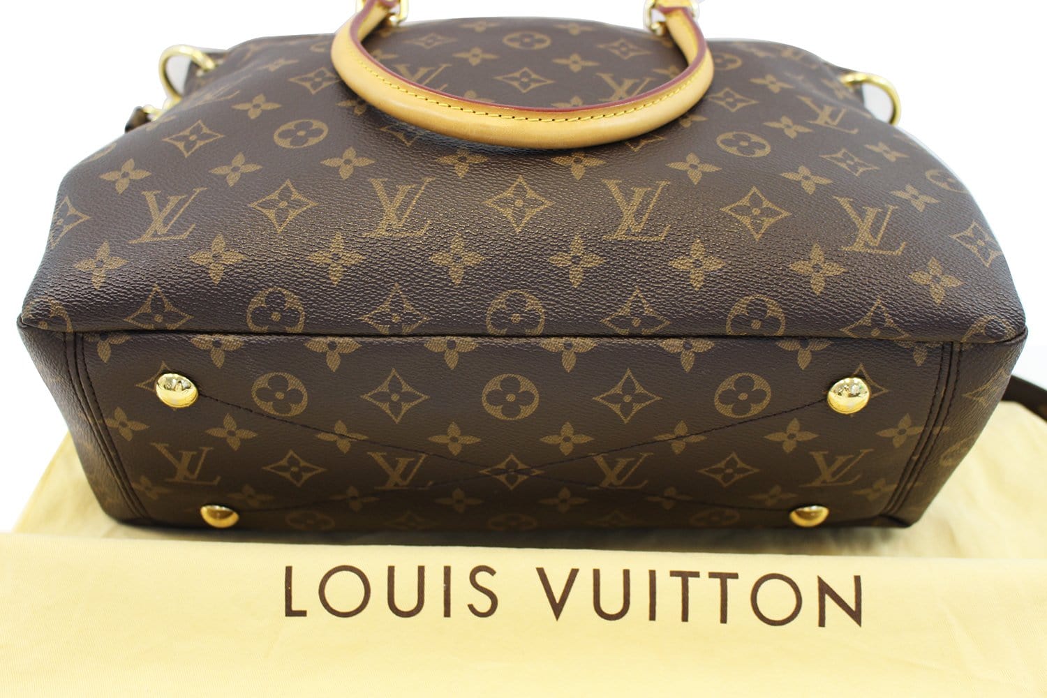 Louis Vuitton Saffran Monogram Canvas Pallas MM Bag Louis Vuitton